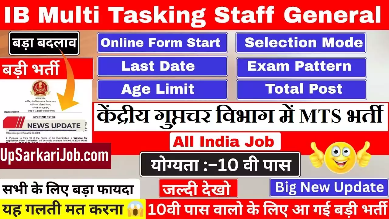 IB MTS Bharti IB MTS Vacancy IB MTS Recruitment