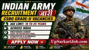 Indian Army CSBO Bharti 2026: भारतीय सेना में 190 पदों पर 10वीं पास भर्ती