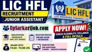 LIC HFL Junior Assistant Bharti 2026: एलआईसी हाउसिंग फाइनेंस में भर्ती