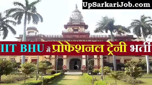IIT BHU Professional Trainee Bharti