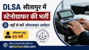 DLSA Sitapur Stenographer Bharti 2026: कोर्ट से रिटायर्ड स्टेनो के लिए मौका, यहाँ से ऑफलाइन फॉर्म डाउनलोड करें