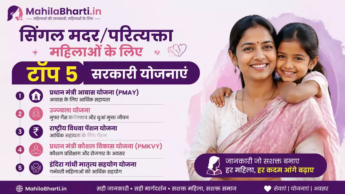 Single Mother Yojana Top 5 Government Schemes for Women